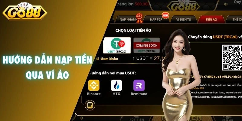 Hướng dẫn nạp tiền qua ví ảo