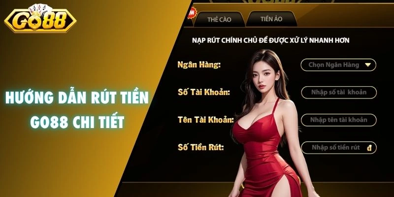 Hướng dẫn rút tiền GO88 chi tiết