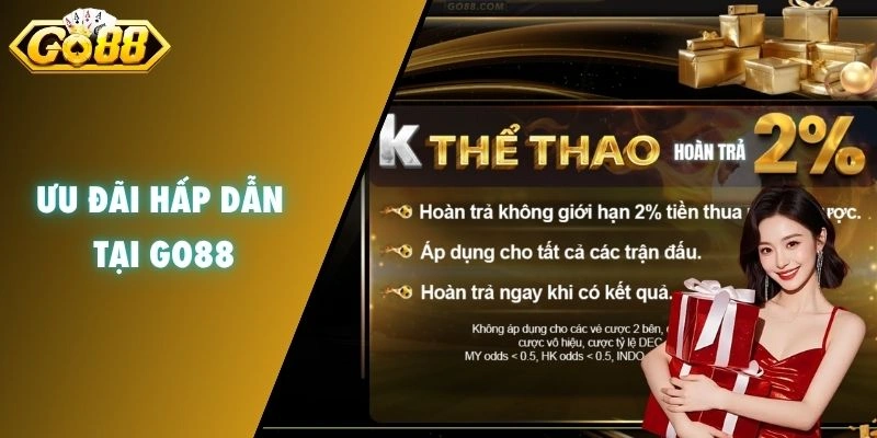 Ưu đãi hấp dẫn tại Go88